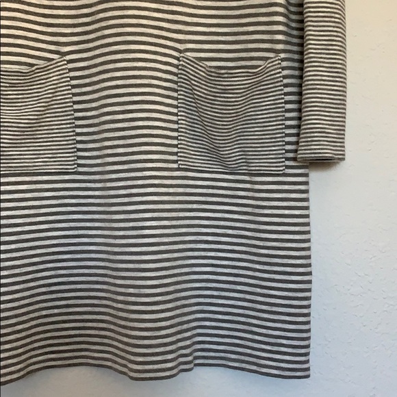 J. JILL Long Sleeve Striped Casual Shift Dress - Picture 9 of 14